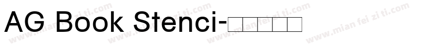AG Book Stenci字体转换